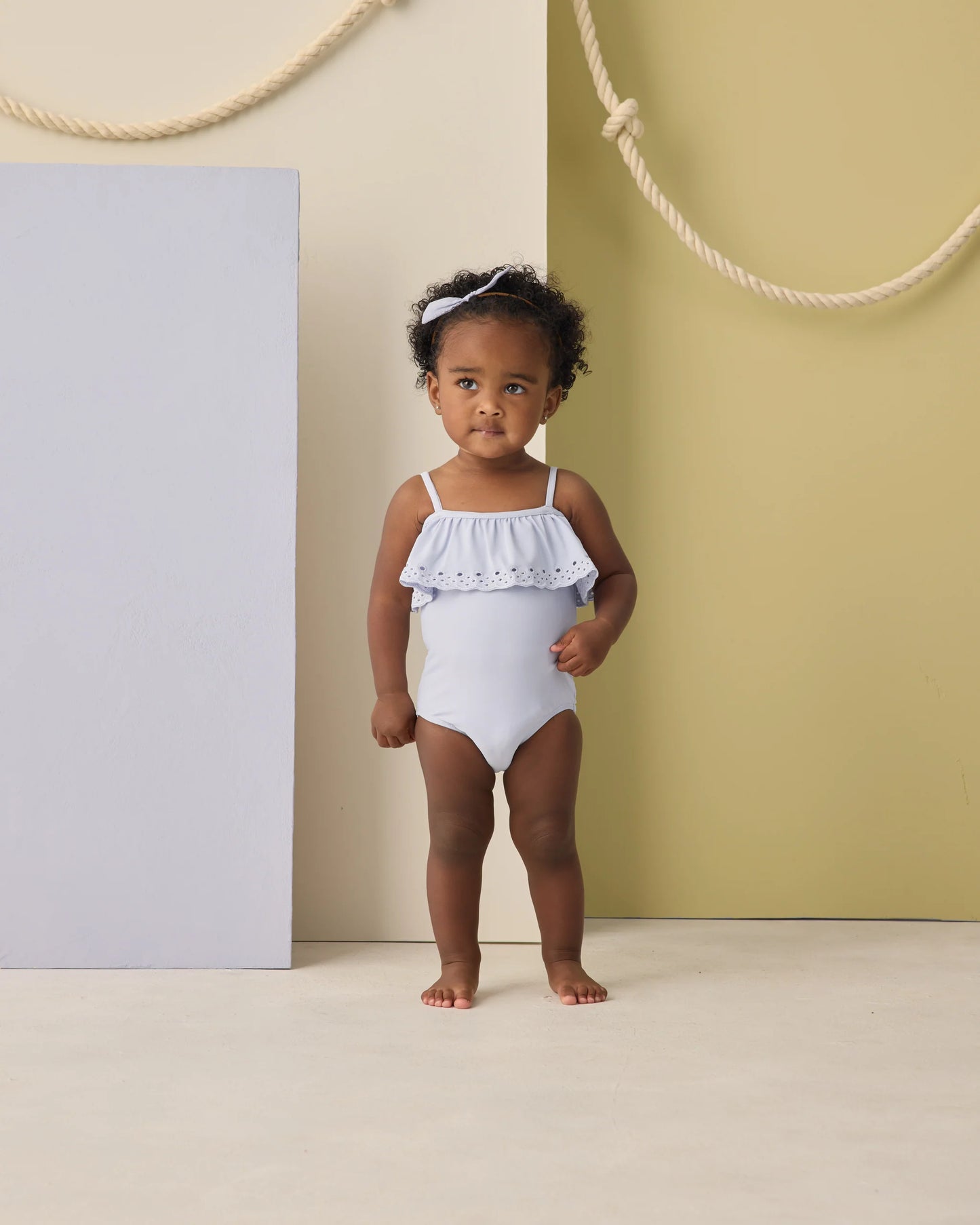 RYLEE + CRU SWIM OFF THE SHOULDER ONE PIECE - PERIWINKLE