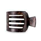 TELETIES - Square Flat Hair Clip | Large | Tortoise