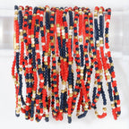 Splendid Iris - Set/4 Stretch Beaded GAME DAY Bracelets