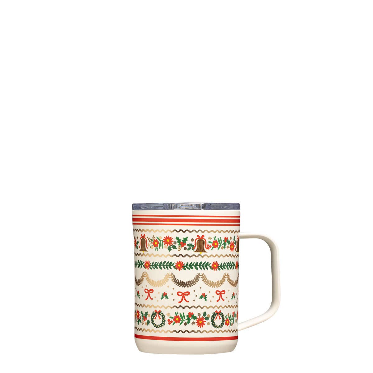 CORKCICLE - Mug - 16oz Rifle Paper - Holly Jolly