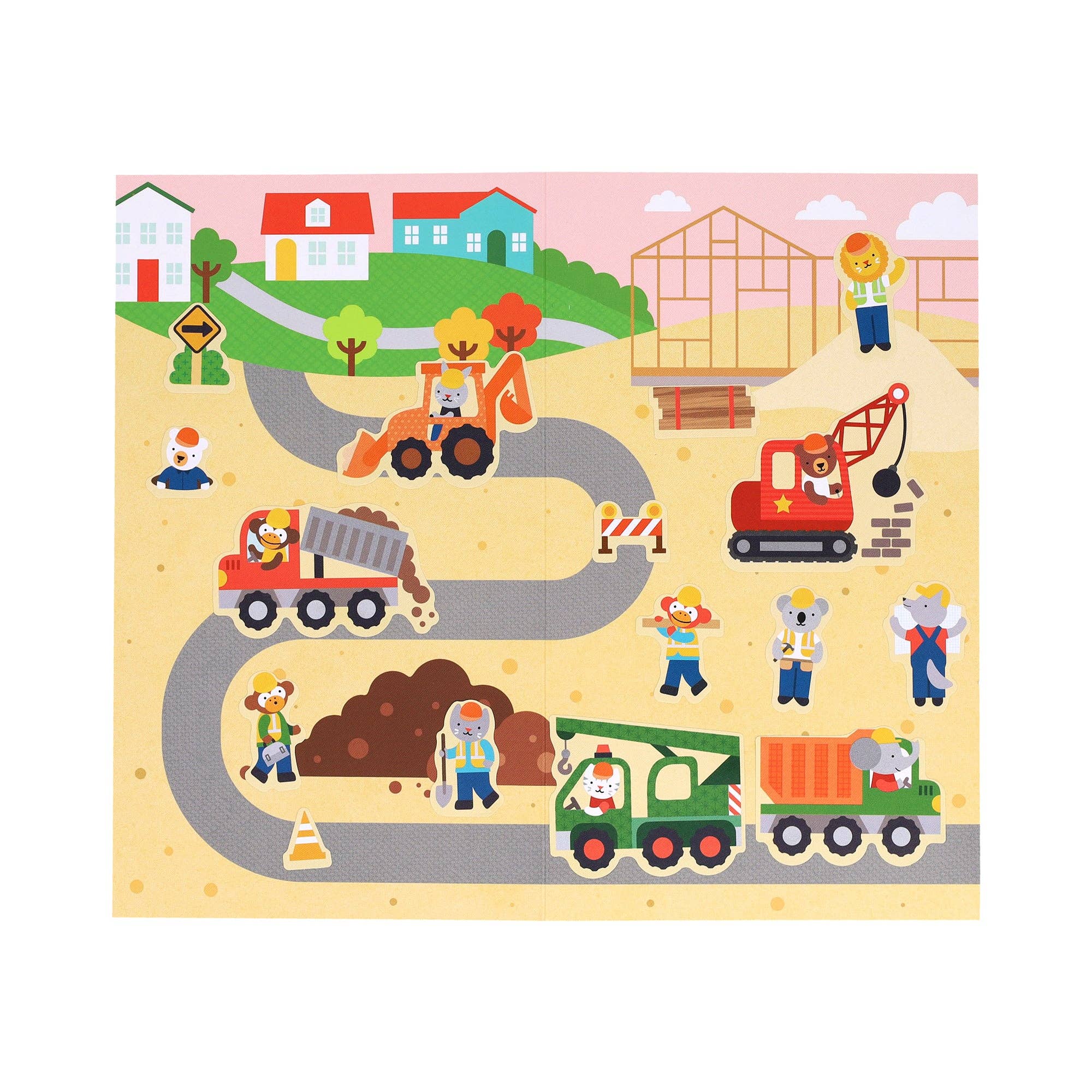 petit collage - Mini Sticker Set: Little Builders