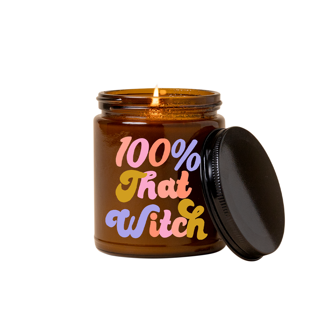 Talking Out of Turn - Halloween Candle Jar w/lid