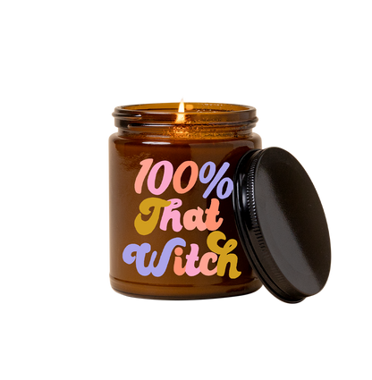 Talking Out of Turn - Halloween Candle Jar w/lid