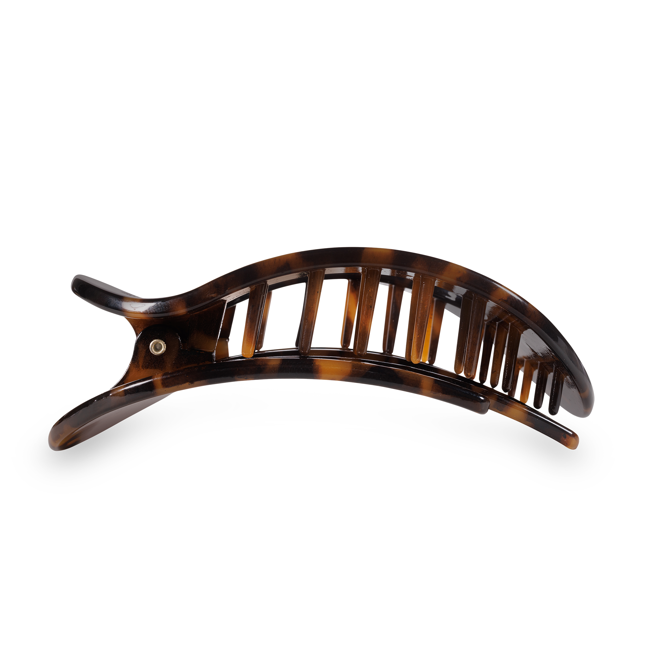 TELETIES - Tortoise Large Flat Round Clip