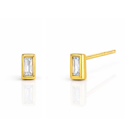 Tai Jewelry - Baguette Bezel Studs