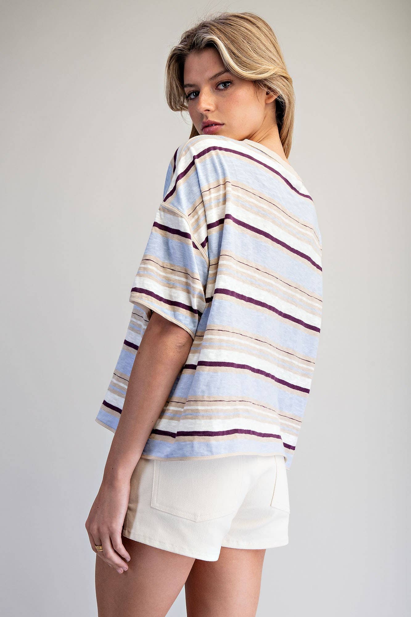 Willow Striped Boxy Tee