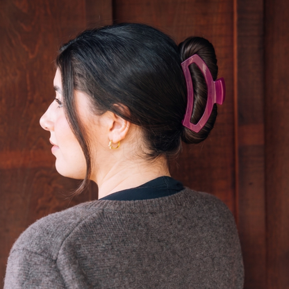 TELETIES - Open Mulberry Large Hair Clip