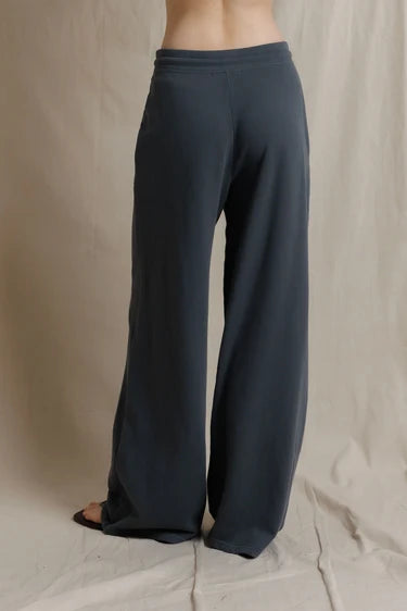 perfectwhitetee - noa french terry drawstring pant w/ pockets - turbulence