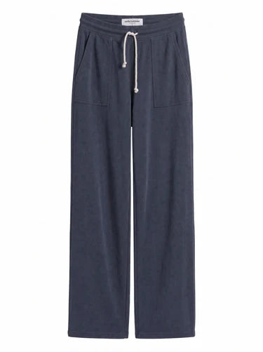 perfectwhitetee - noa french terry drawstring pant w/ pockets - turbulence