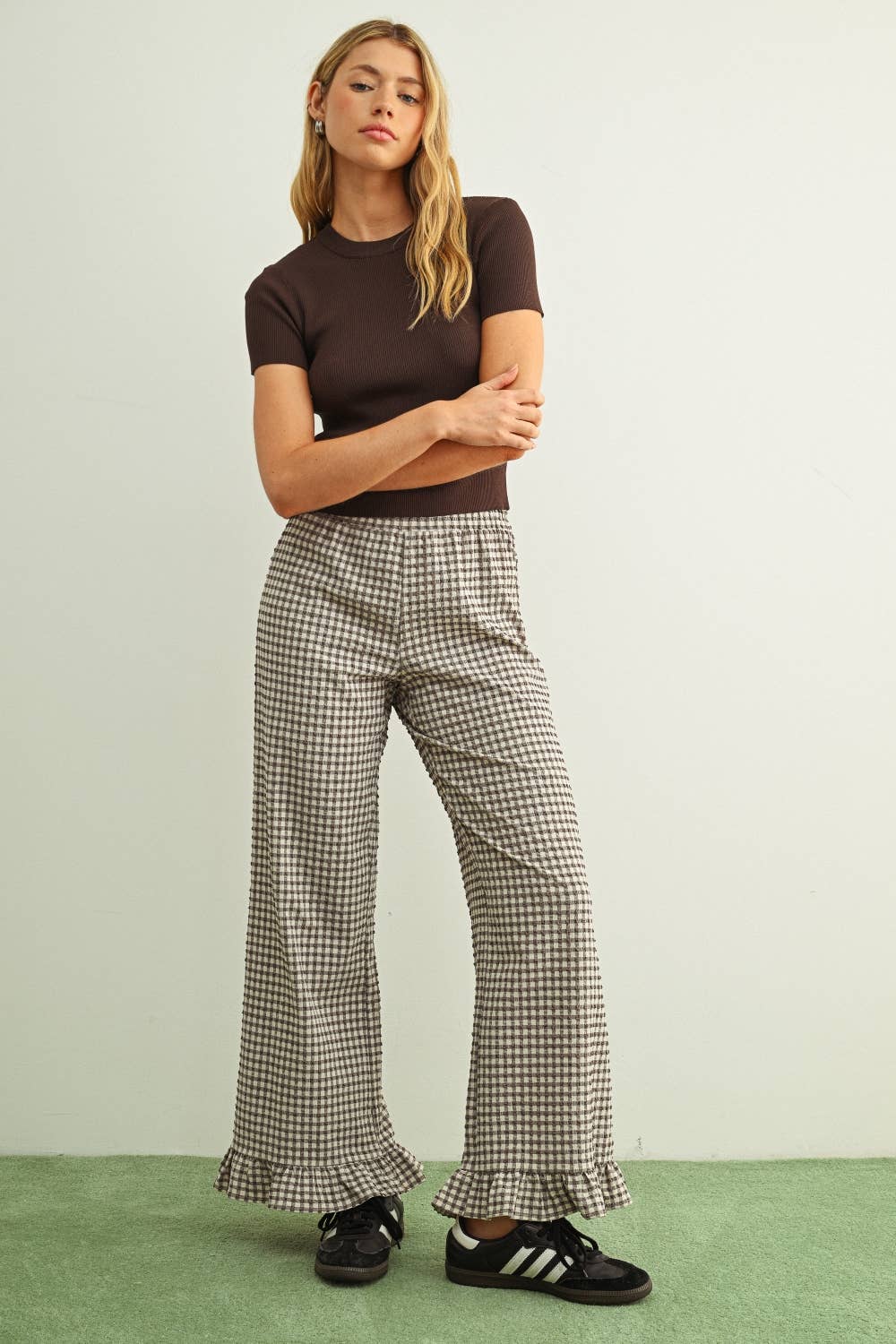Gretchen Essential Classic Short Sleeve Rib Top