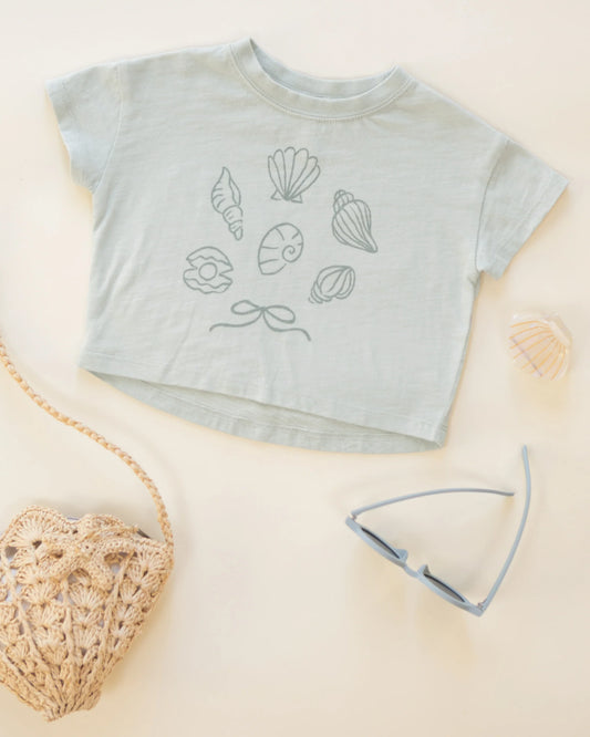 RYLEE + CRU BOXY TEE SEASHELLS