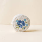 The Darling Effect - Teddy Pouch-Circle Dainty Floral Navy