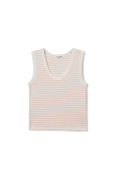 perfectwhitetee kendra brushed sweater tank  - clementine