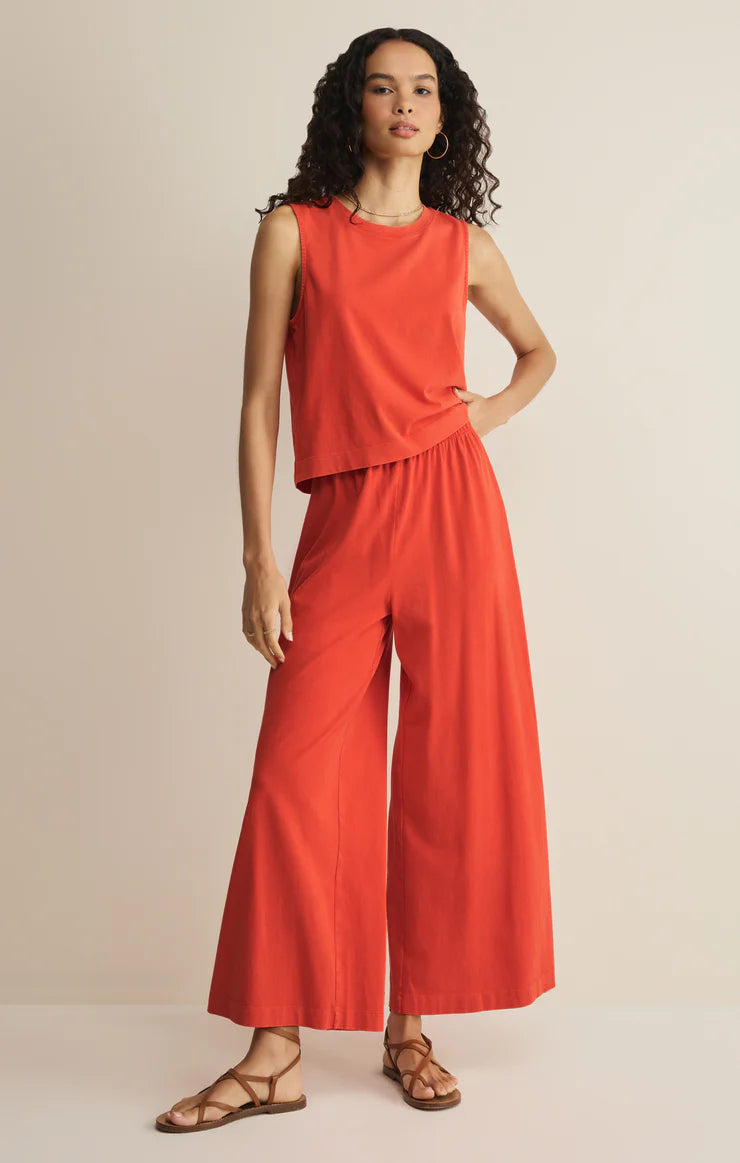 Z Supply Sloane Jersey Muscle Tank - Lychee