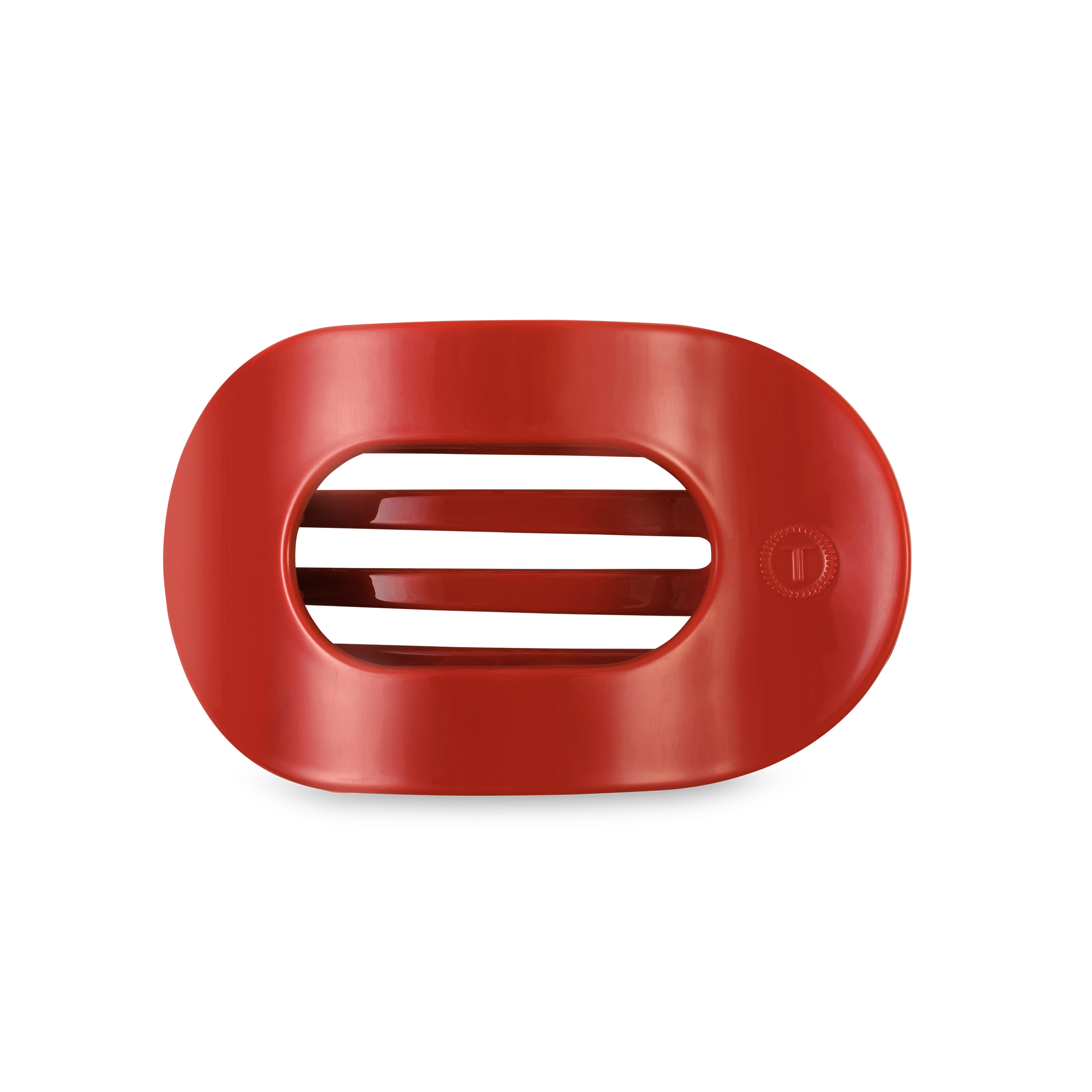 TELETIES - Flat Round Hair Clip | Medium | Red Carpet Ready