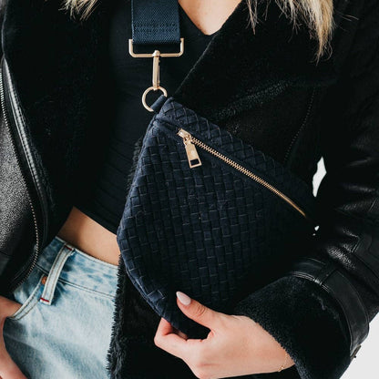 Pretty Simple - Suede Westlyn Woven Bum Bag