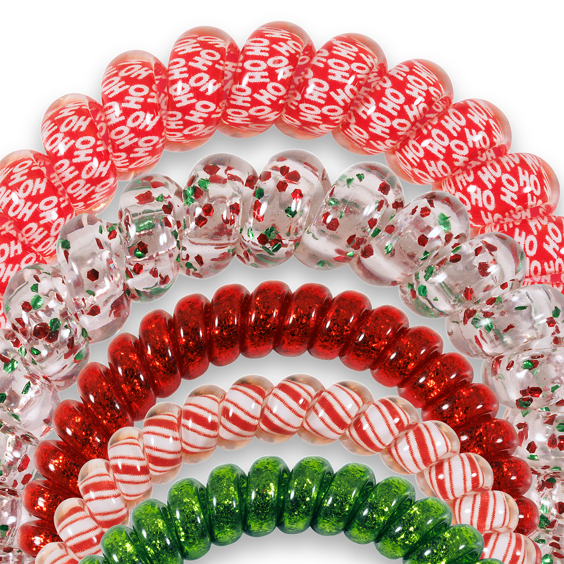TELETIES - Sprial Hair Coils | Mix Pack | Rockin' Around Hair Ties