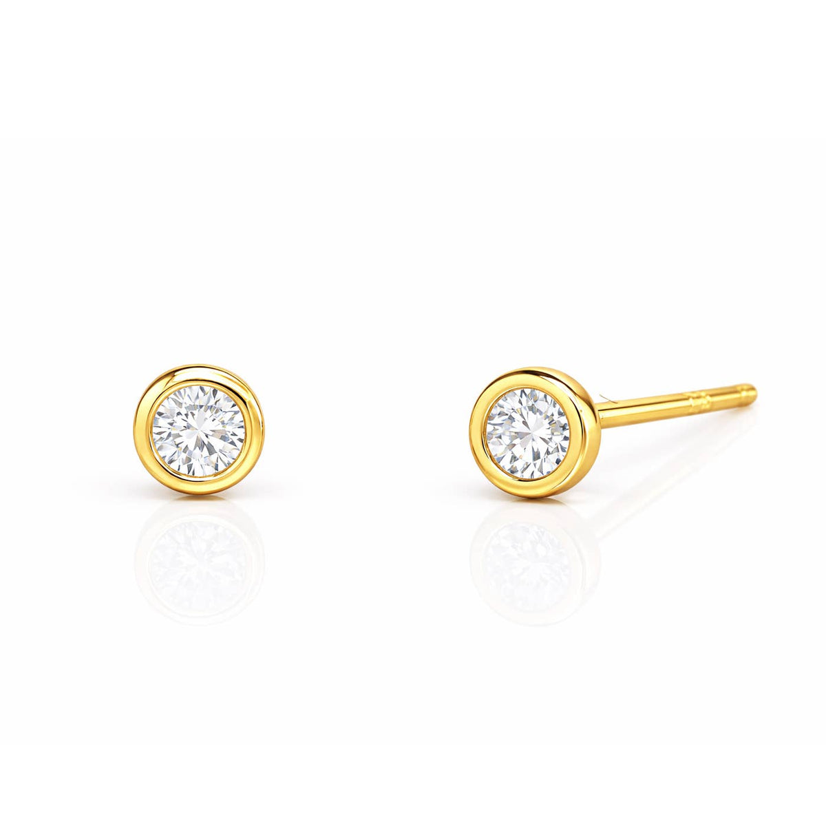 Tai Jewelry - Bezel CZ Studs
