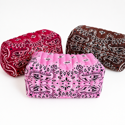 Ellison+Young - Ellison+Young Bandana Cosmetic Case, Everyday Travel Pouch