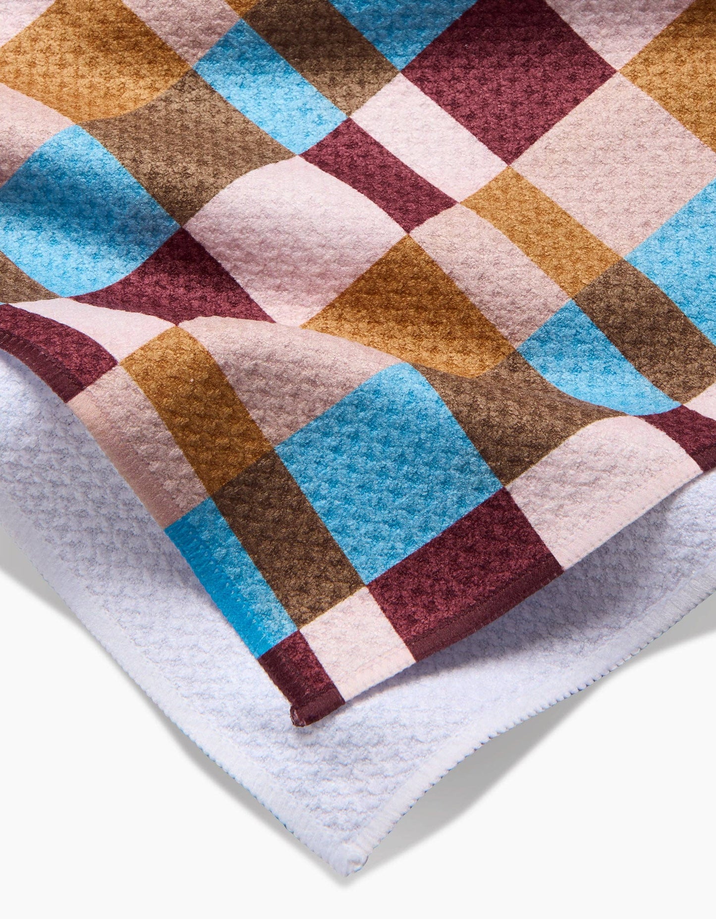 Geometry - Cozy Day Checkers Tea Towel