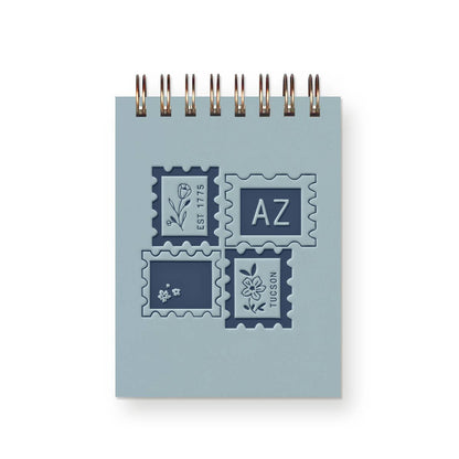 Ruff House Print Shop - Custom City Stamp Mini Jotter Notebook - Atlantic, IA