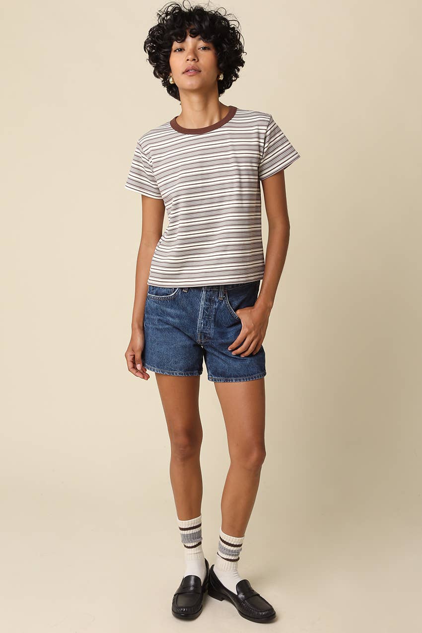Mila Stripe Baby Tee