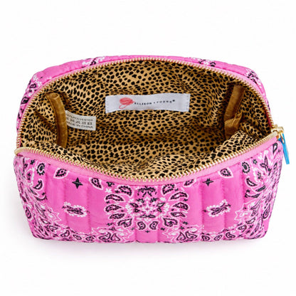 Ellison+Young - Ellison+Young Bandana Cosmetic Case, Everyday Travel Pouch