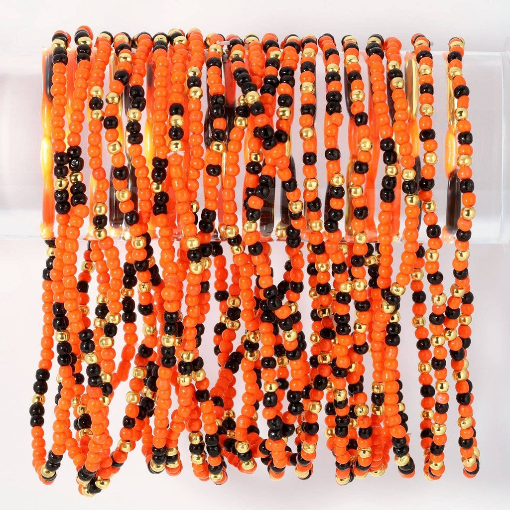 Splendid Iris - Set/4 Stretch Beaded GAME DAY Bracelets