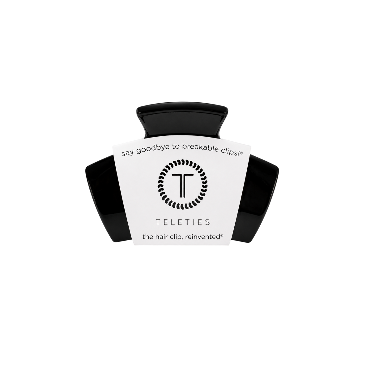 TELETIES - Classic | Jet Black | Petite | Claw Clip