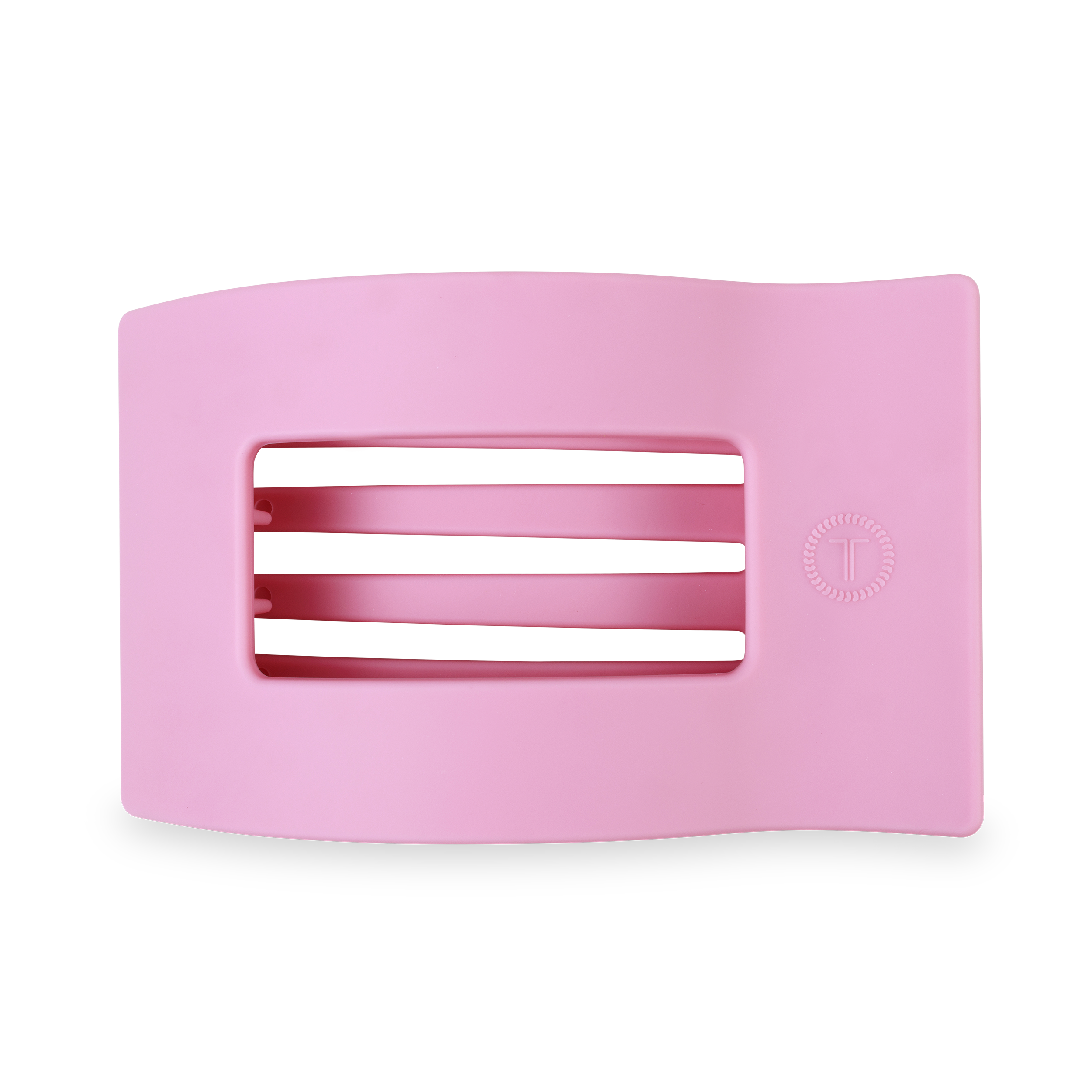 TELETIES - Flat Rectangle Hair Clip | Large | Merry Pinkmas