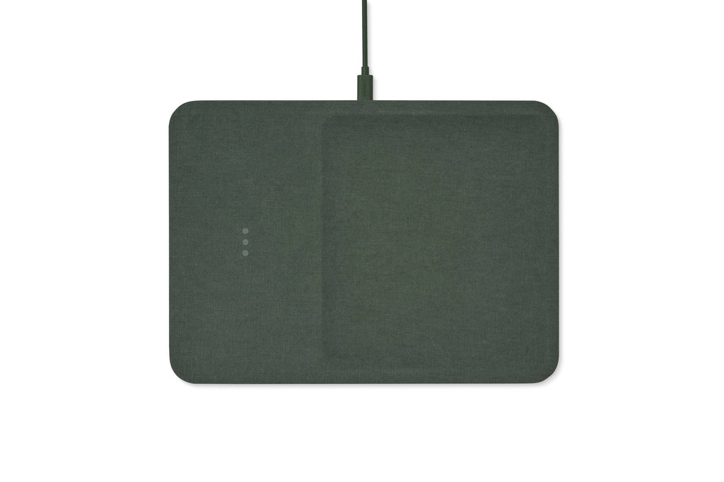Courant - CATCH:3 - Essentials Linen Wireless Charger with Valet Tray