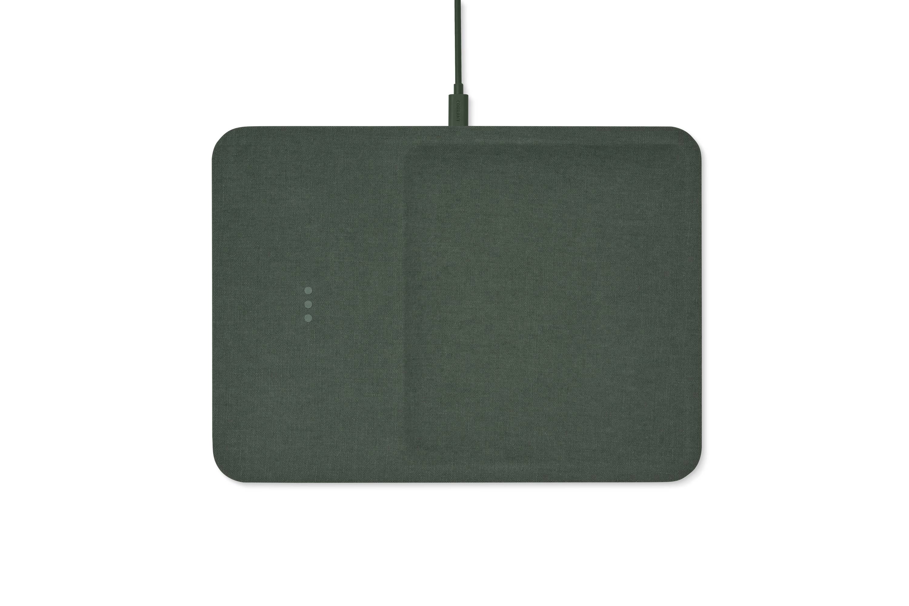 Courant - CATCH:3 - Essentials Linen Wireless Charger with Valet Tray