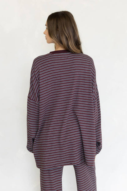 Lara Stripe Lounge Top