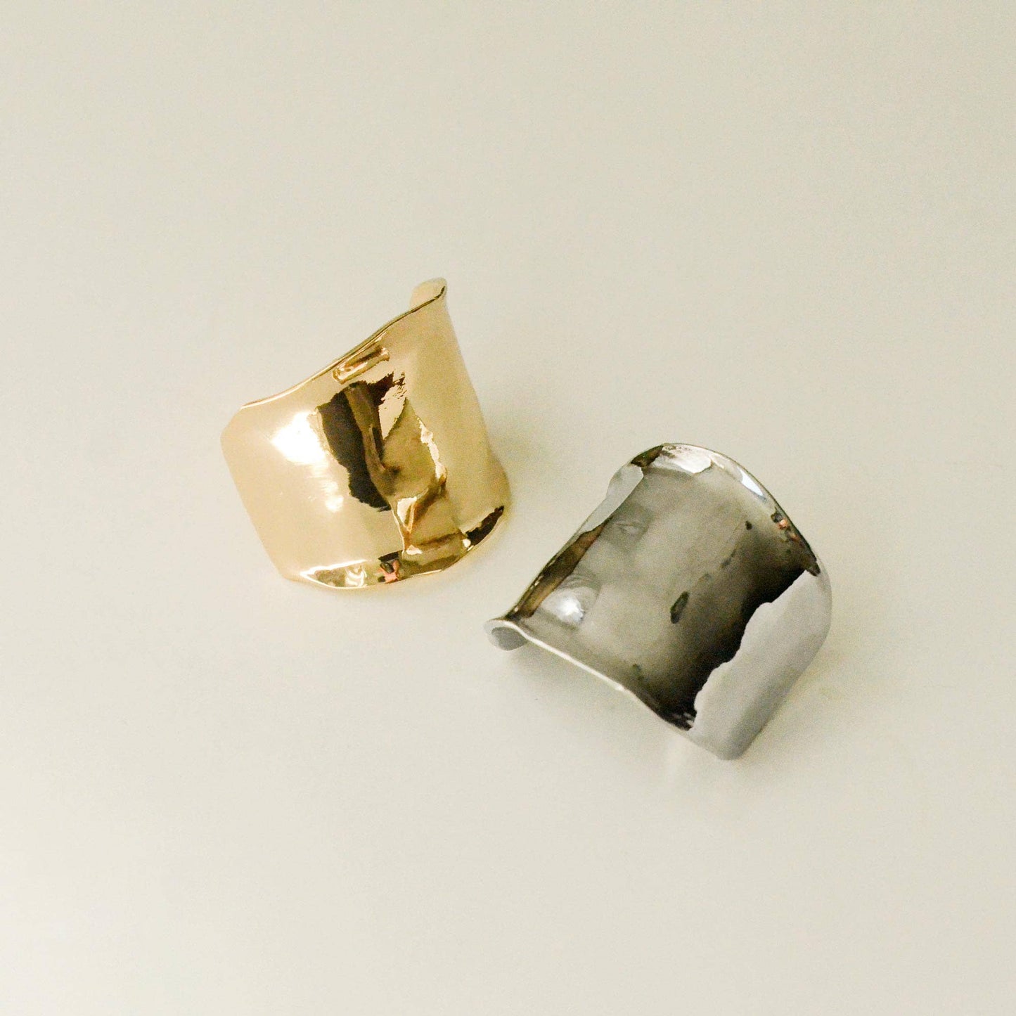 nar'sha - Metal Hair Ponytail Cuff Stick | Silver