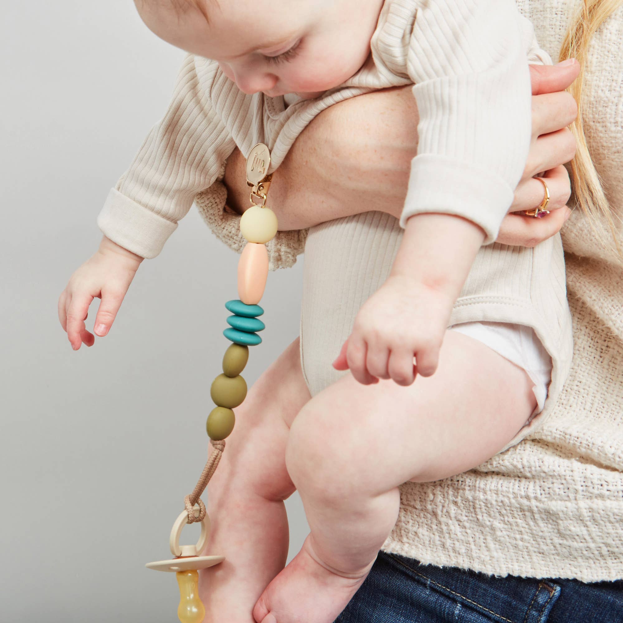 January Moon - Dewdrop Pacifier Clip