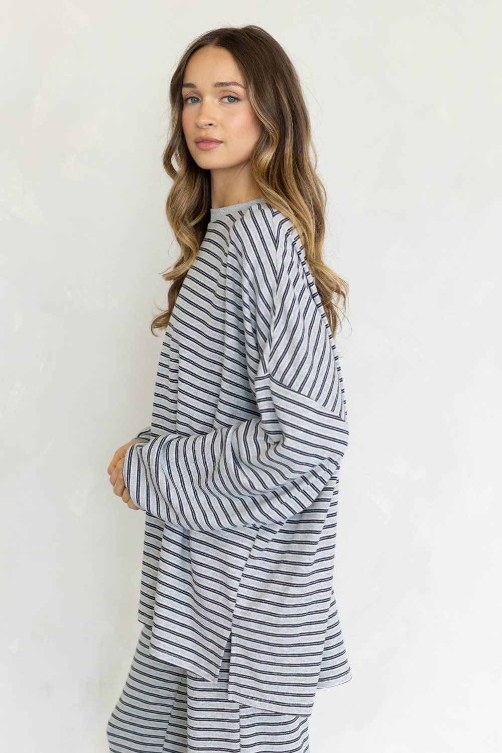 Lara Stripe Lounge Top