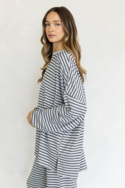 Lara Stripe Lounge Top