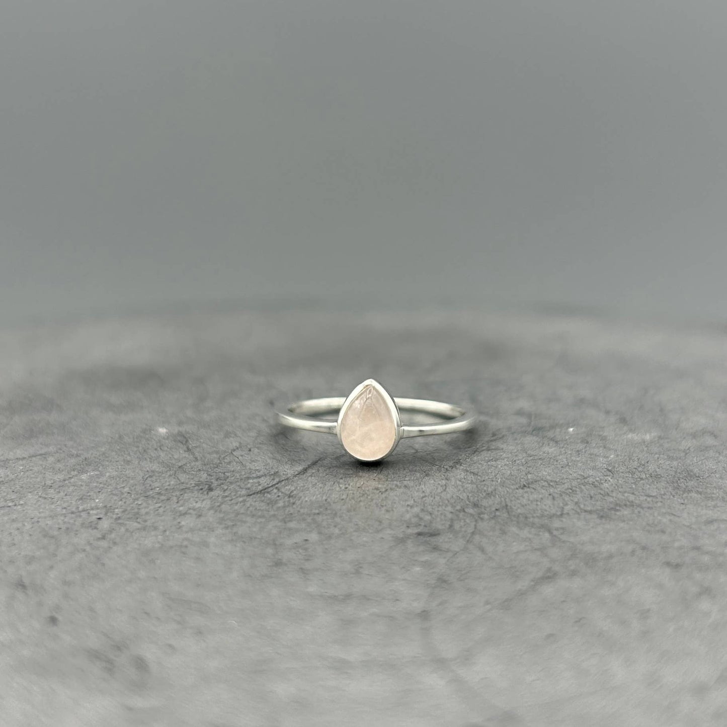 Something Silver - Silver Teardrop Stone Ring