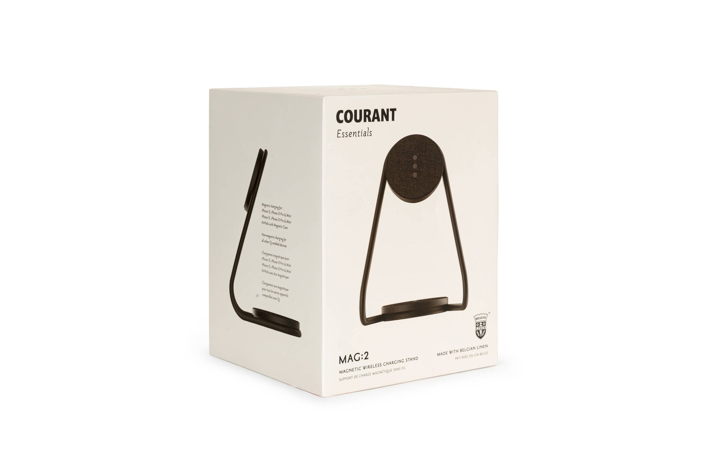 Courant - MAG:2 - Essentials Linen Wireless Charger Stand (Magnetic)