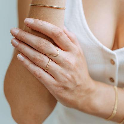 Rising Tide Ring: 14k Gold Fill / 8