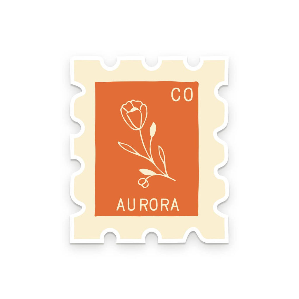 Ruff House Print Shop - Custom City Stamp Sticker - Atlantic, IA