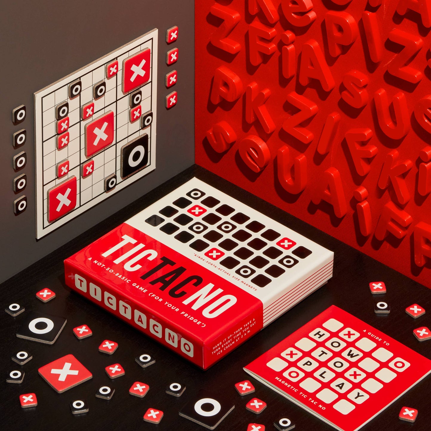 Chronicle Books - Brass Monkey Tic Tac No Magnetic Fridge Game