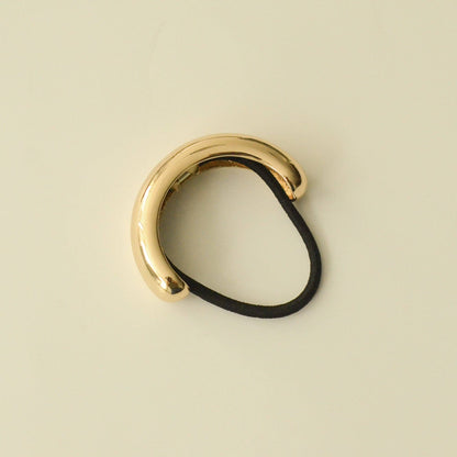 nar'sha - Wide Metal Cuff Hair Tie | Gold