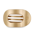 TELETIES - Round Flat Hair Clip | Large | Champagne Toast