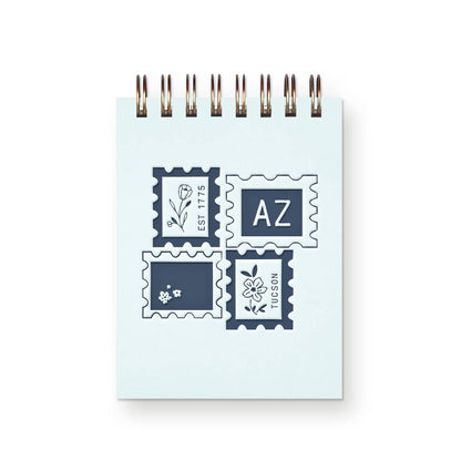 Ruff House Print Shop - Custom City Stamp Mini Jotter Notebook - Atlantic, IA