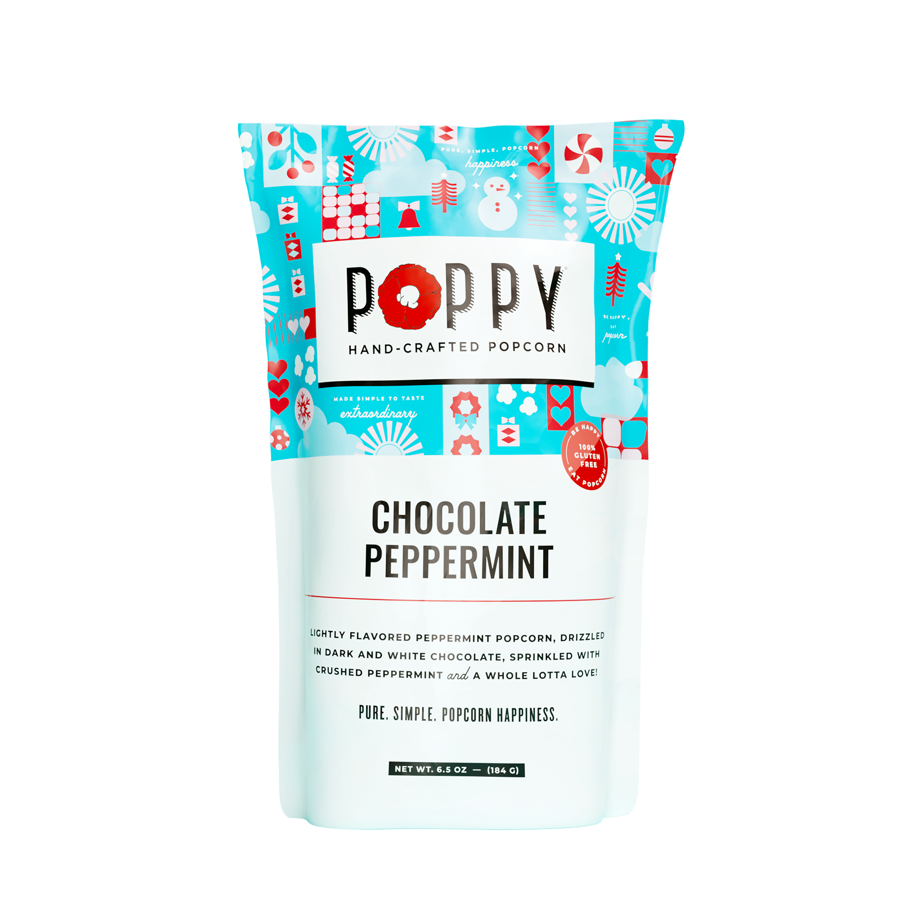 Poppy Hand-Crafted Popcorn - Chocolate Peppermint Popcorn