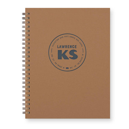 Ruff House Print Shop - Custom City Geotag Journal: Lined Notebook - Atlantic, IA