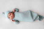 Three Little Tots - Blue Bird Knotted Gown