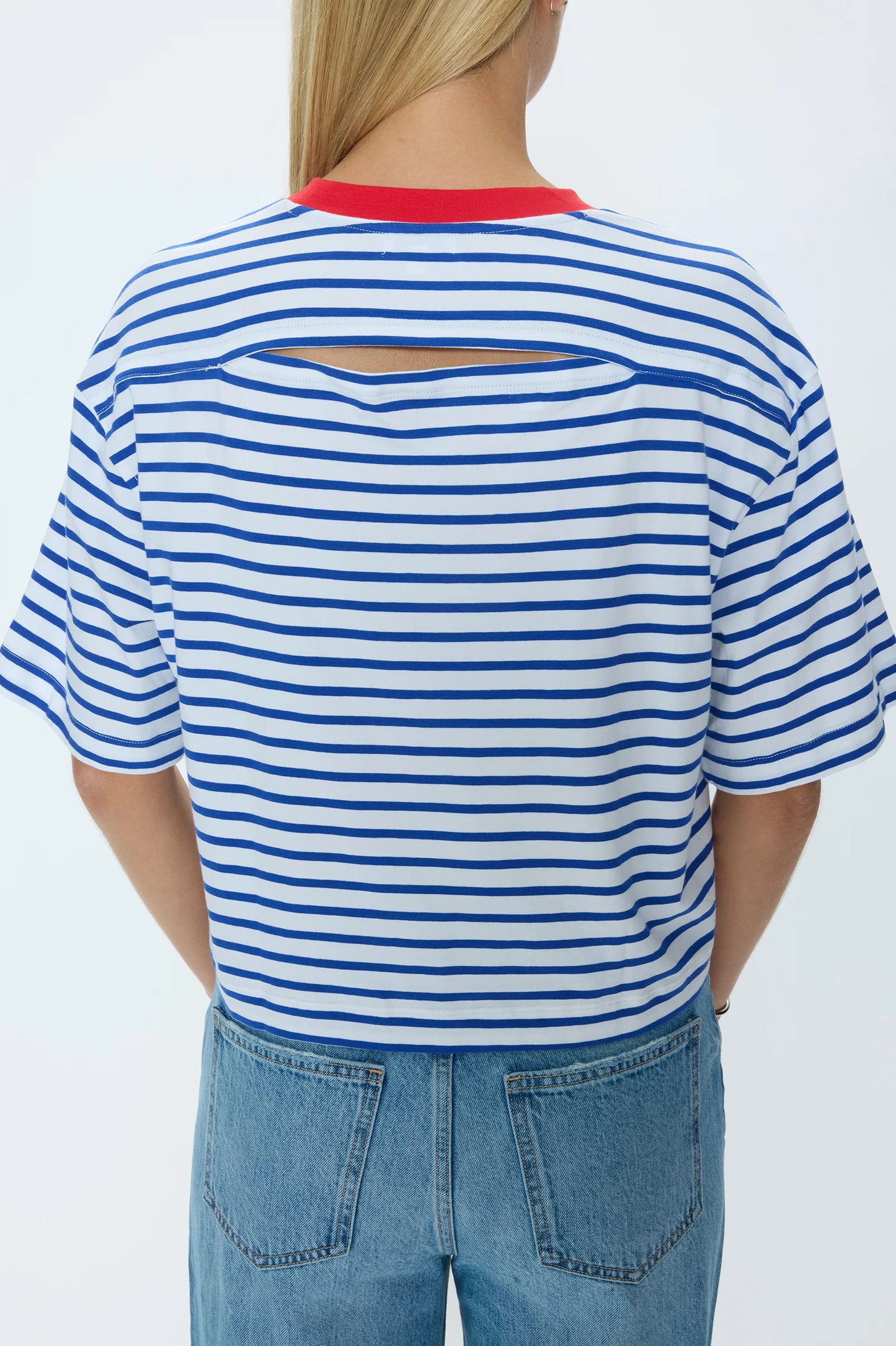 Pistola Mae Cropped Tee - Maritime Red