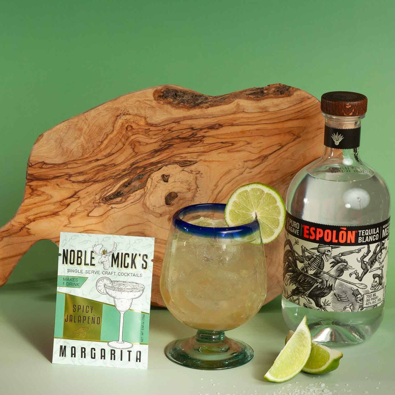 NOBLE MICK'S - Single Serve Craft Cocktails - Spicy Jalapeno Margarita Single Serve Craft Cocktail
